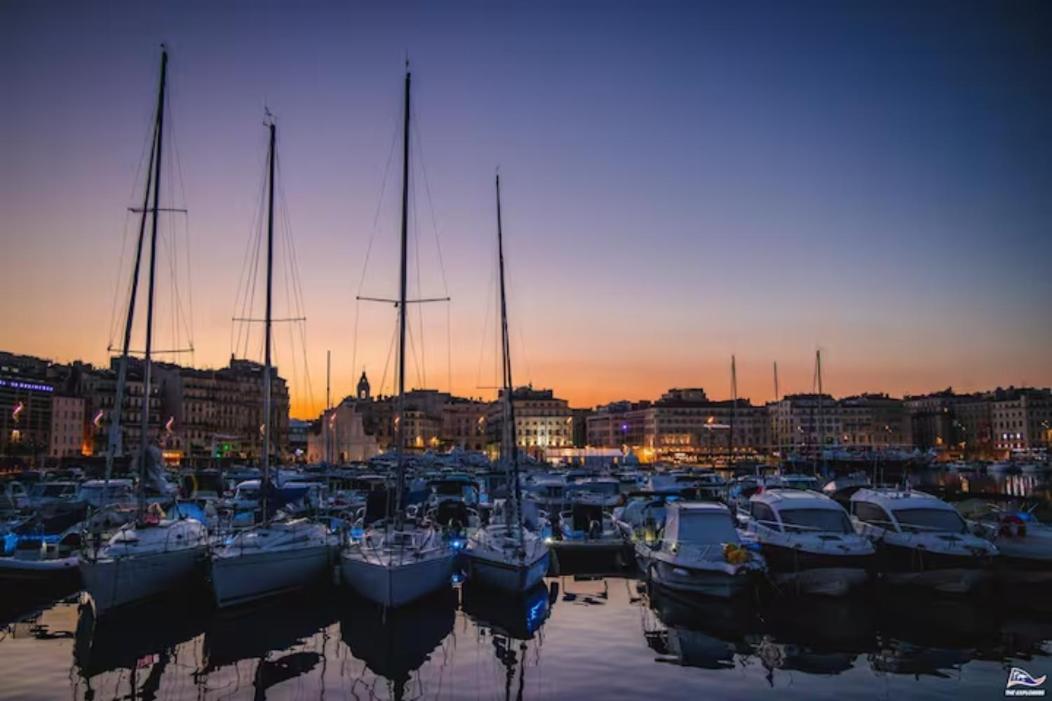 Vieux Port Proximite Panier Clim Central Cachet Marseille Luaran gambar